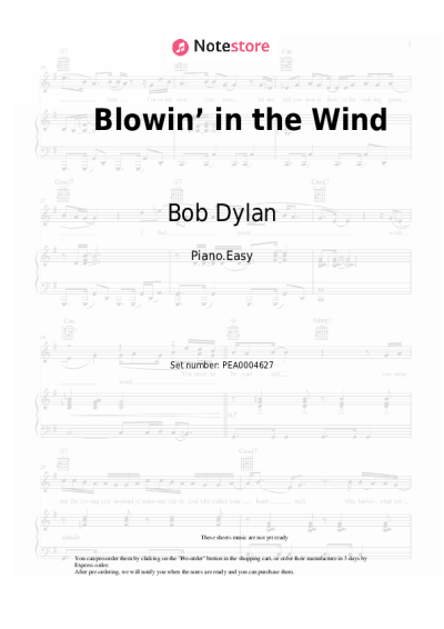 undefined Bob Dylan - Blowin’ in the Wind