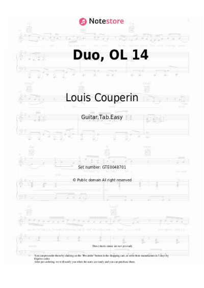 undefined Louis Couperin - Duo, OL 14
