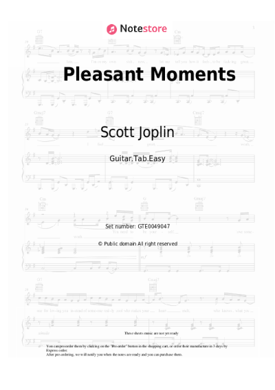 undefined Scott Joplin - Pleasant Moments