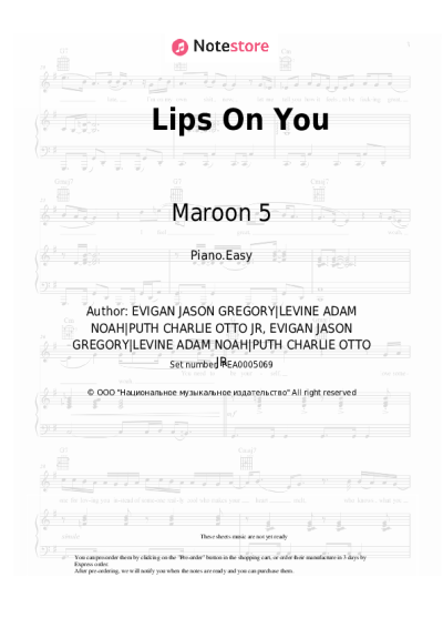 undefined Maroon 5 - Lips On You