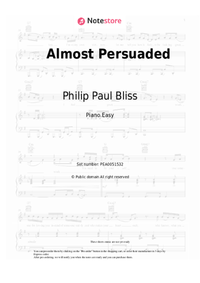 undefined Philip  Paul  Bliss - Almost Persuaded