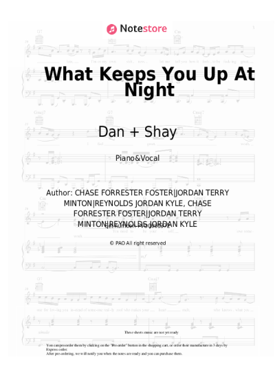 undefined Dan + Shay - What Keeps You Up At Night