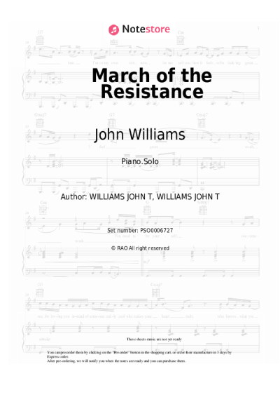 undefined John Williams - March of the Resistance