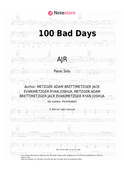 undefined AJR - 100 Bad Days